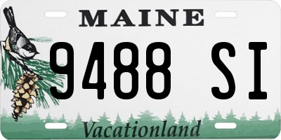 ME license plate 9488SI