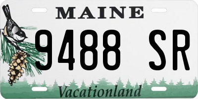 ME license plate 9488SR
