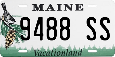 ME license plate 9488SS