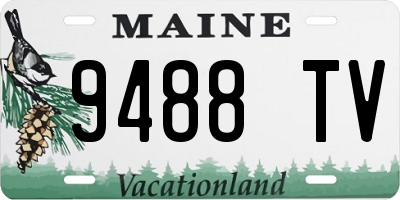 ME license plate 9488TV
