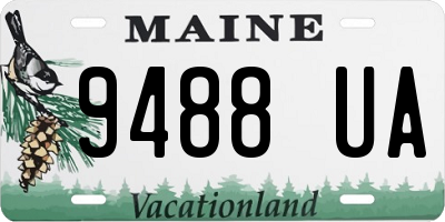 ME license plate 9488UA