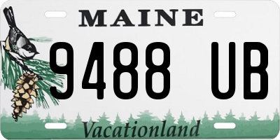 ME license plate 9488UB