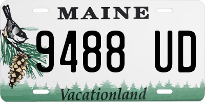ME license plate 9488UD