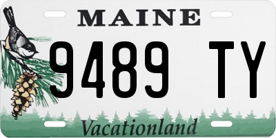 ME license plate 9489TY