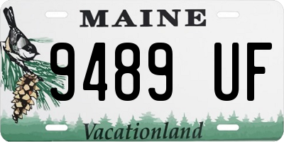 ME license plate 9489UF
