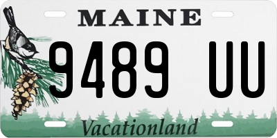 ME license plate 9489UU