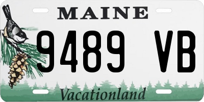 ME license plate 9489VB