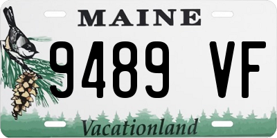 ME license plate 9489VF