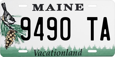 ME license plate 9490TA