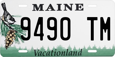 ME license plate 9490TM