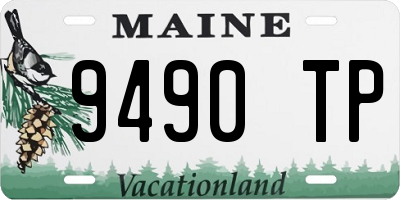 ME license plate 9490TP