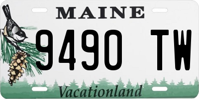ME license plate 9490TW