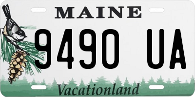ME license plate 9490UA