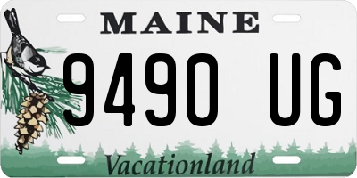 ME license plate 9490UG