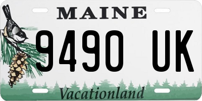 ME license plate 9490UK