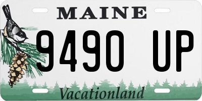 ME license plate 9490UP