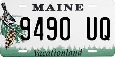 ME license plate 9490UQ