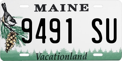 ME license plate 9491SU