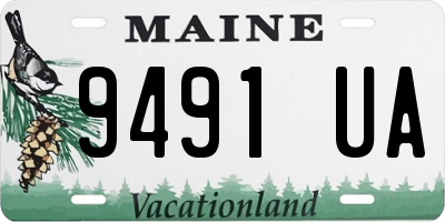 ME license plate 9491UA