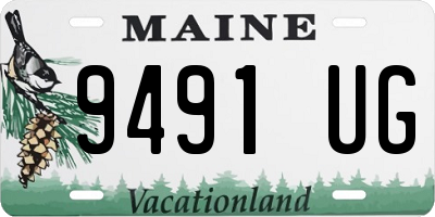 ME license plate 9491UG