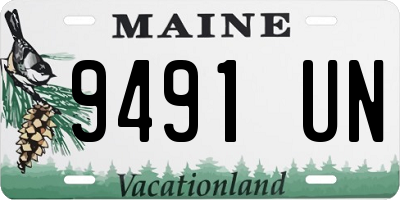 ME license plate 9491UN