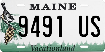 ME license plate 9491US