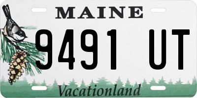 ME license plate 9491UT
