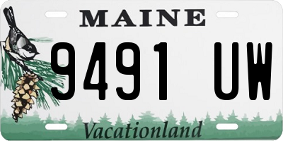 ME license plate 9491UW