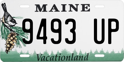 ME license plate 9493UP