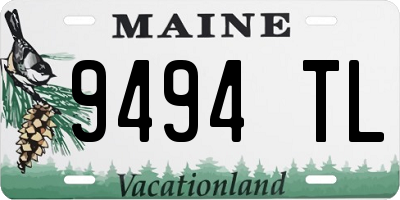 ME license plate 9494TL