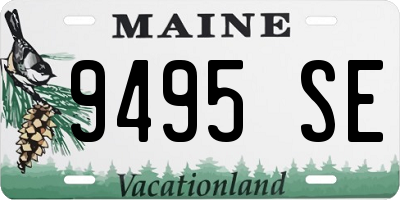ME license plate 9495SE
