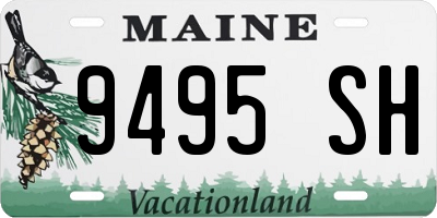 ME license plate 9495SH