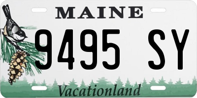 ME license plate 9495SY