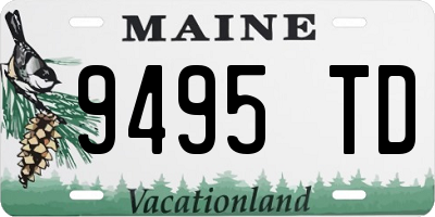 ME license plate 9495TD