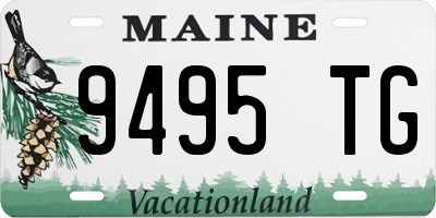 ME license plate 9495TG