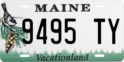 ME license plate 9495TY