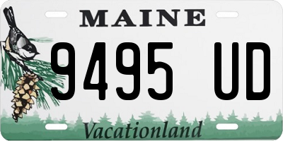 ME license plate 9495UD