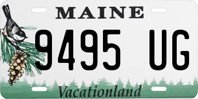 ME license plate 9495UG