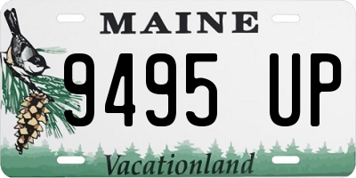 ME license plate 9495UP