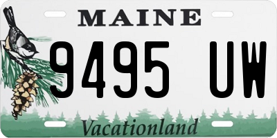 ME license plate 9495UW