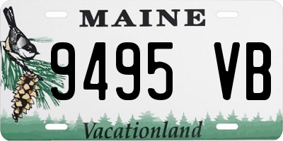 ME license plate 9495VB