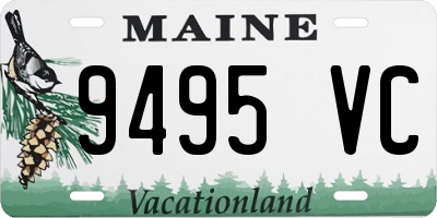 ME license plate 9495VC