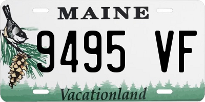 ME license plate 9495VF