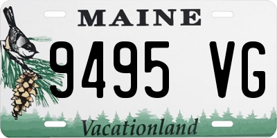 ME license plate 9495VG