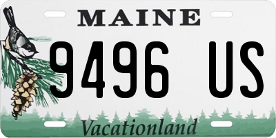 ME license plate 9496US