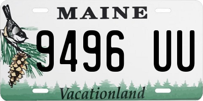 ME license plate 9496UU