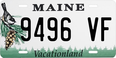 ME license plate 9496VF
