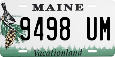 ME license plate 9498UM