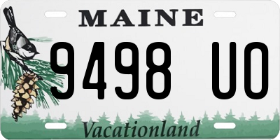 ME license plate 9498UO