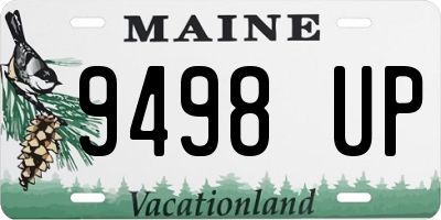 ME license plate 9498UP